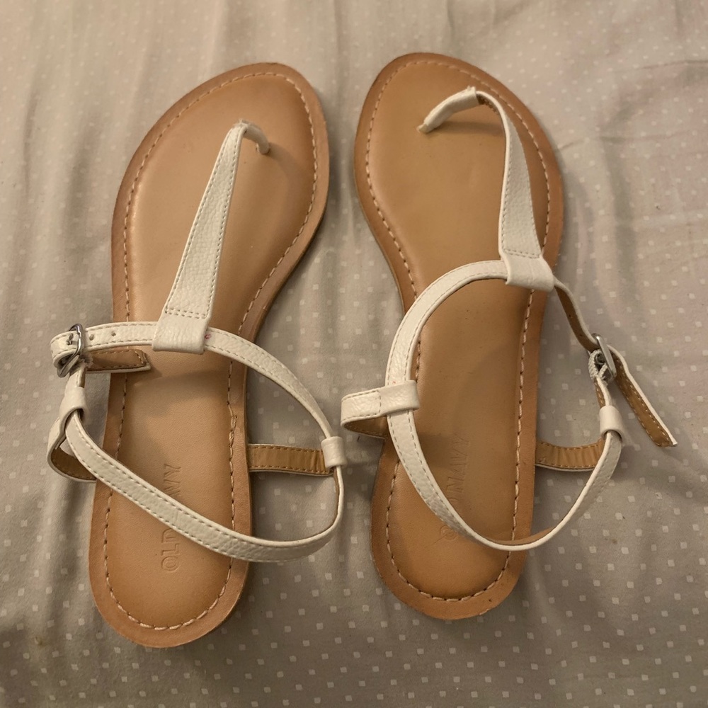 White Thong Sandals